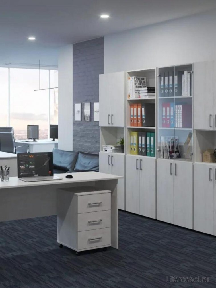 Стеллаж открытый ОФ-301К северное дерево светлое