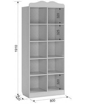 Стеллаж Фэнтези MDF-03.1747