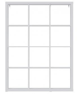 Офисный стеллаж Фора 12 белый