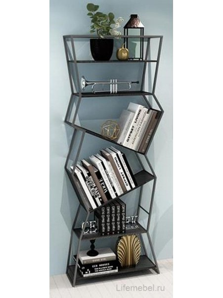 Стеллаж Akur Loft Houston металлокаркас черный