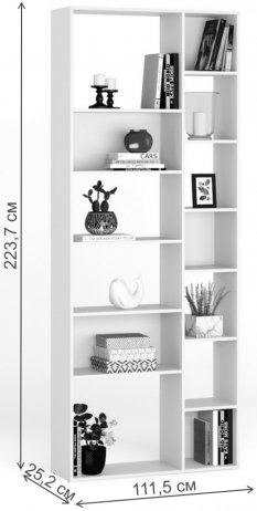 Стеллаж Алстар-12 ясень темный