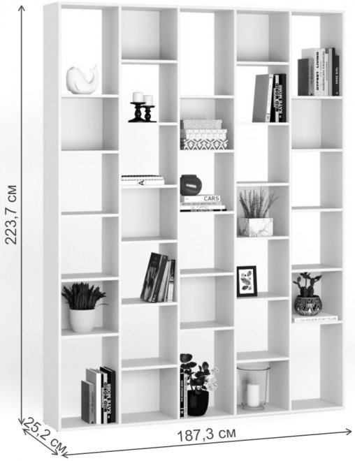 Стеллаж Алстар-15 вишня