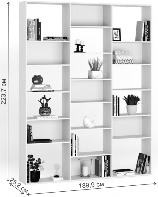 Стеллаж Алстар-16 вишня