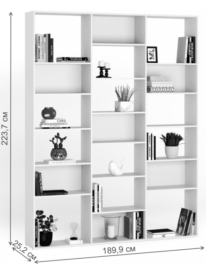 Стеллаж Алстар-16 вишня