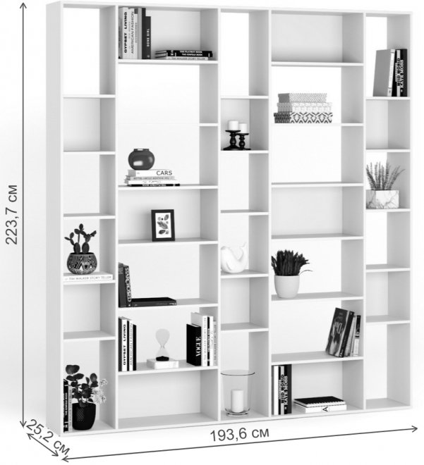 Стеллаж Алстар-17 дуб сонома