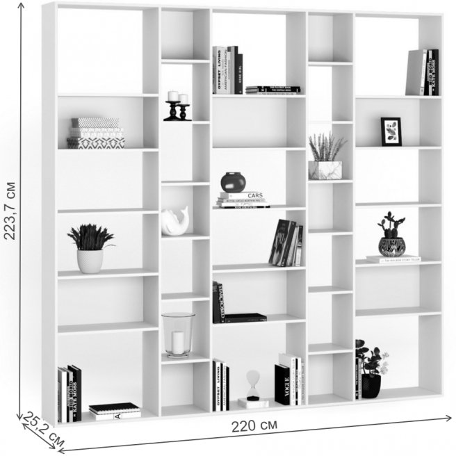 Стеллаж Алстар-18 ясень светлый