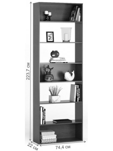 Стеллаж Алстар-1 МХ вишня