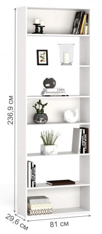 Стеллаж Алстар-21 МХ белый