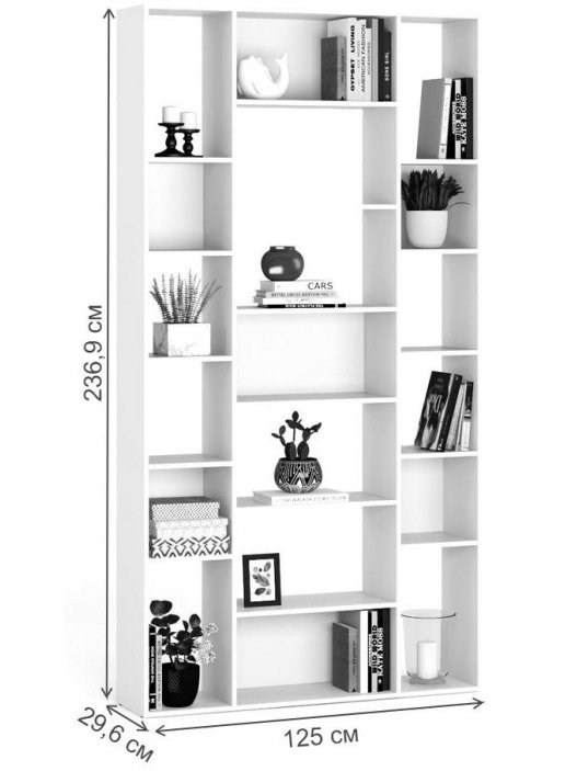 Стеллаж Алстар-23 черный