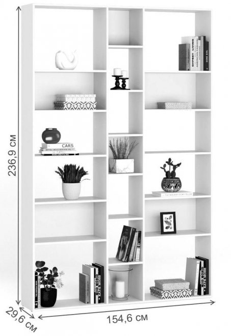 Стеллаж Алстар-24 ясень светлый