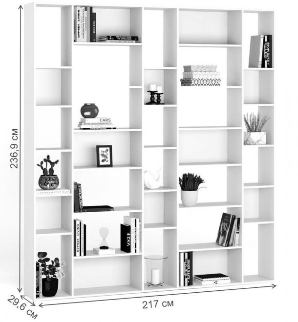 Стеллаж Алстар-27 дуб молочный