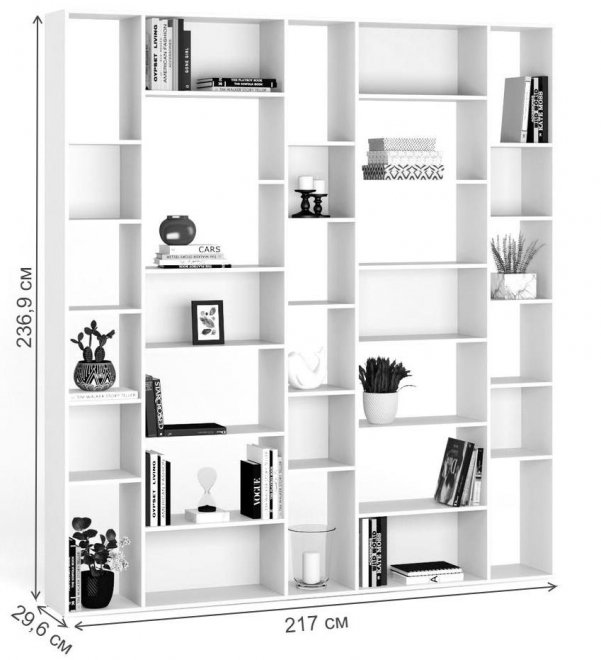 Стеллаж Алстар-27 ясень темный