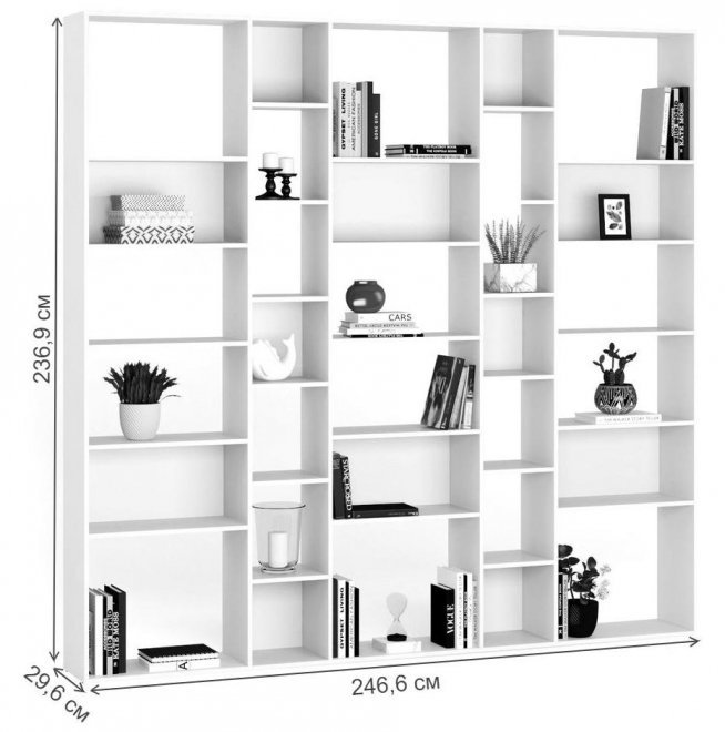Стеллаж Алстар-28 черный