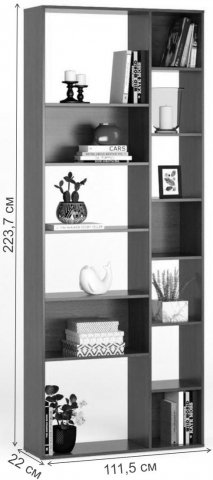 Стеллаж Алстар-2 дуб молочный