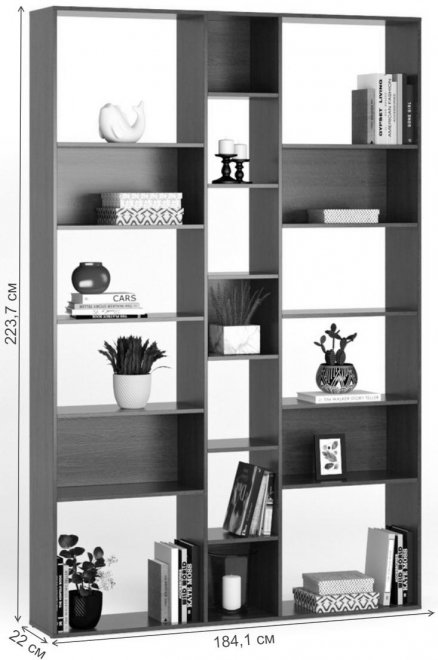 Стеллаж Алстар-4 дуб сонома