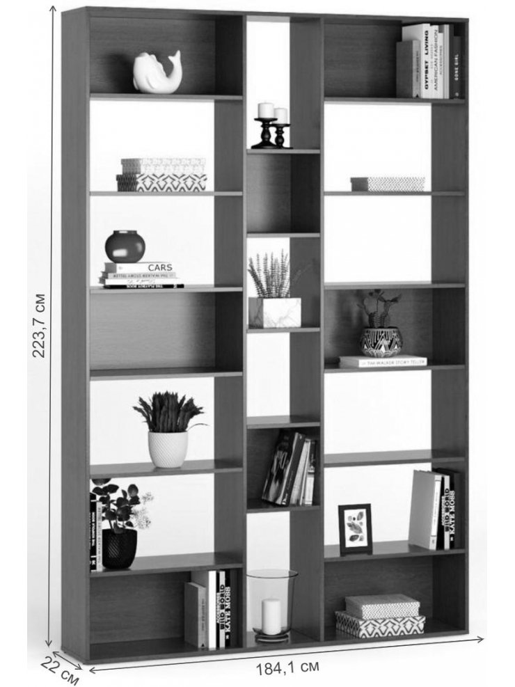 Стеллаж Алстар-4 МХ черный