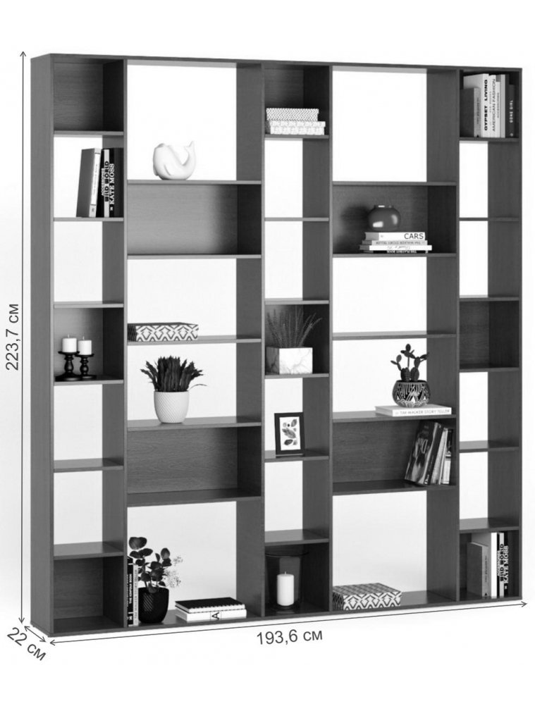 Стеллаж Алстар-7 МХ черный