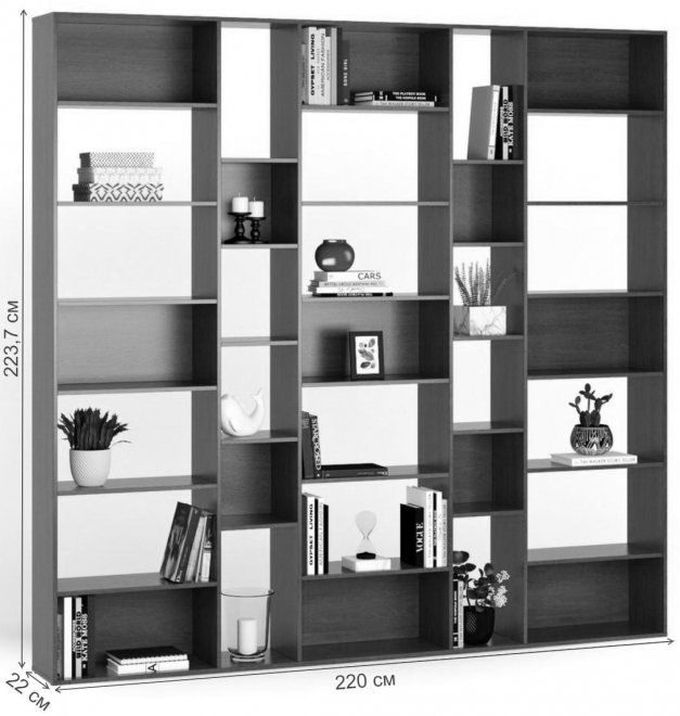 Стеллаж Алстар-8 МХ черный