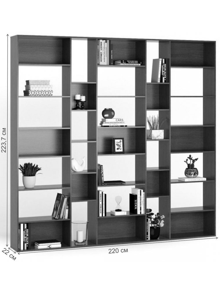 Стеллаж Алстар-8 МХ черный