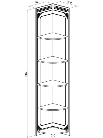 Стеллаж Ассоль плюс АС-54 ваниль
