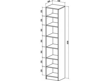 Стеллаж Бостон-5