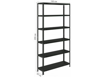 Стеллаж Brabix MS KD-200/30-6