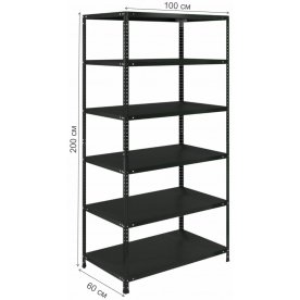 Стеллаж Brabix MS KD-200/60-6