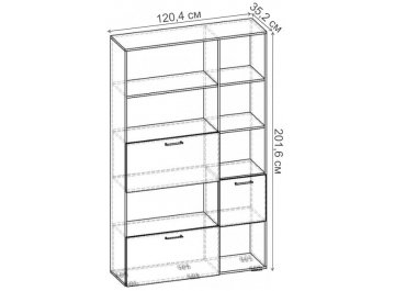 Стеллаж Бриз-5.01 СТ.101.1204-01