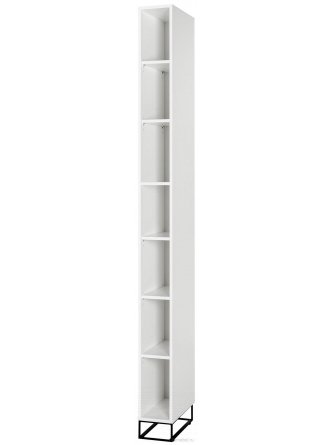 Стеллаж City узкий белый