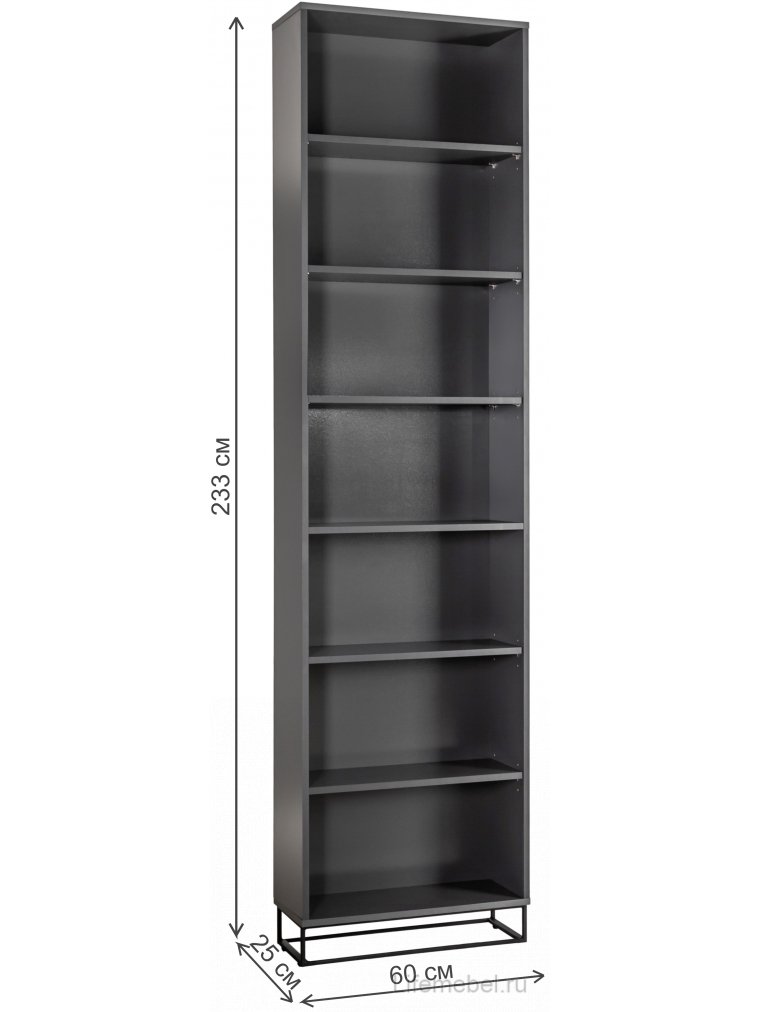 Стеллаж City завершающий графит