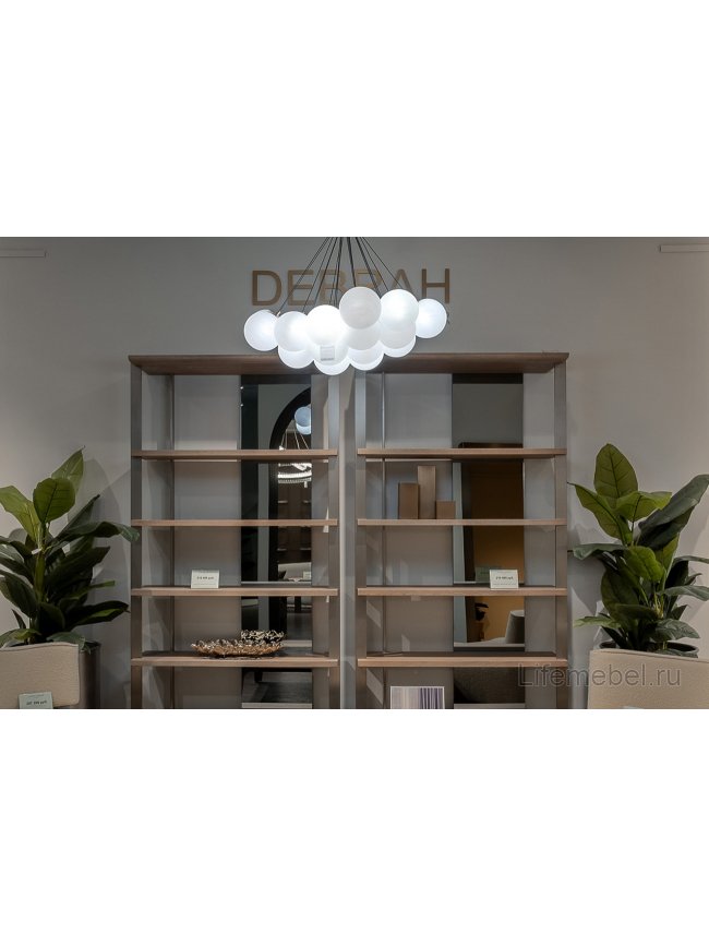 Стеллаж Cмут ясень / хром