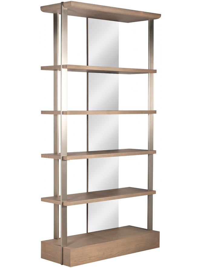 Стеллаж Cмут ясень / хром