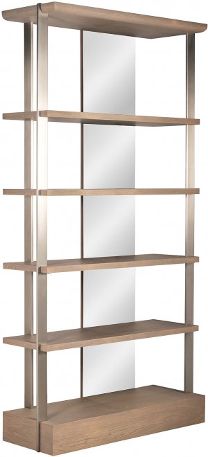 Стеллаж Cмут ясень / хром