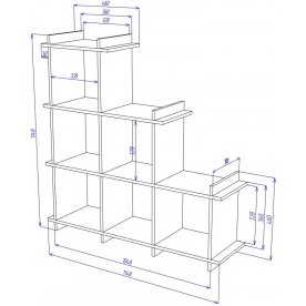 Стеллаж Cross СЛН Ш-Ч