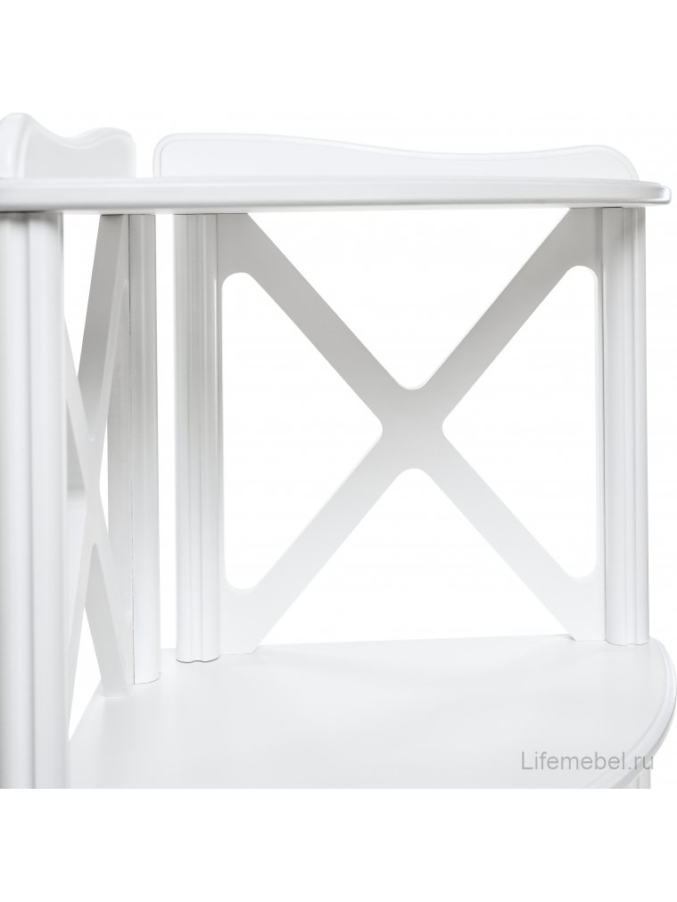 Стеллаж Джульетта-2 new молочный дуб