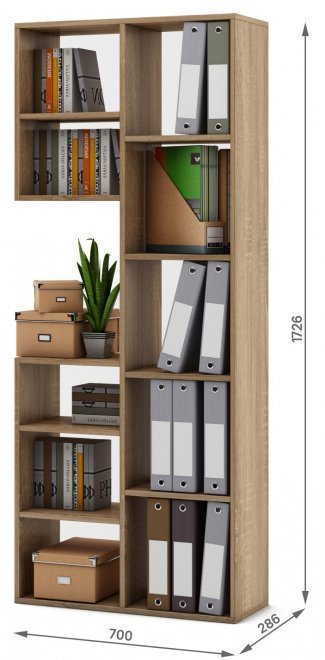 Стеллаж Феликс-2 дуб сонома