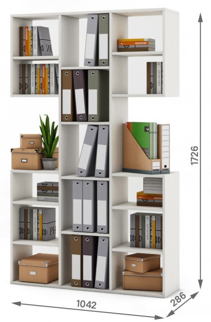 Стеллаж Феликс-3 белый