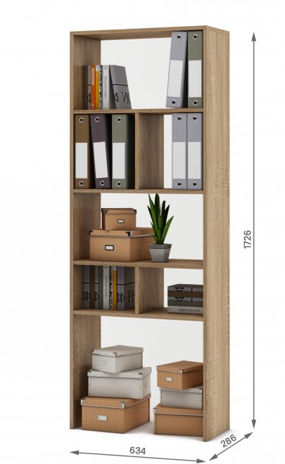 Стеллаж Феликс-4 дуб сонома