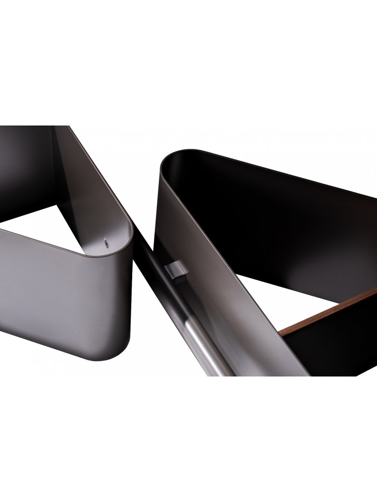 Стеллаж Гвидо черный / орех