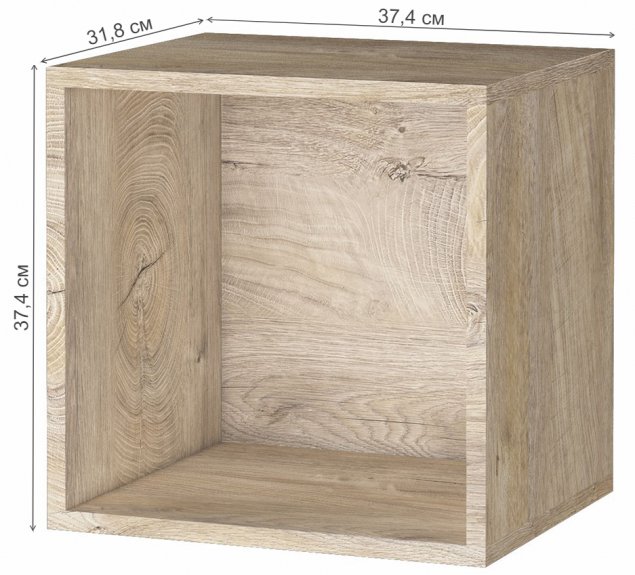 Стеллаж Паскаль дуб эндгрейн