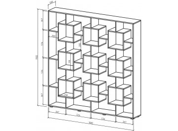 Стеллаж Квадро-3