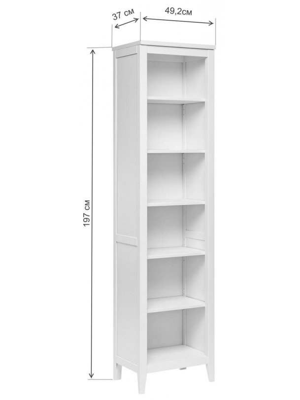 Стеллаж Leset Мира 490 белый