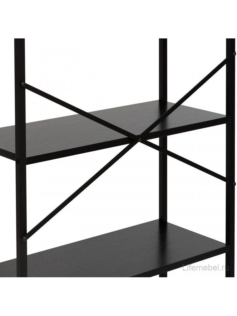 Стеллаж Leset Стилвуд 24 черный
