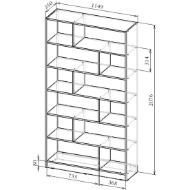 Стеллаж Либерти-62