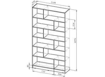 Стеллаж Либерти-62