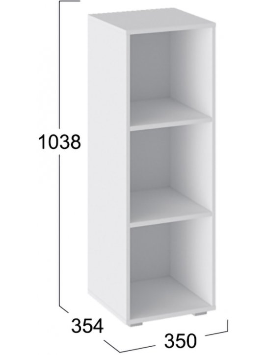 Стеллаж Литл Тип 3 белый