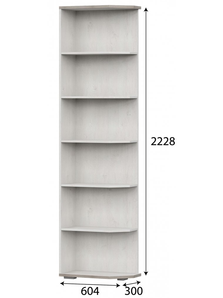 Стеллаж Македония УО-201 сосна санторини светлый