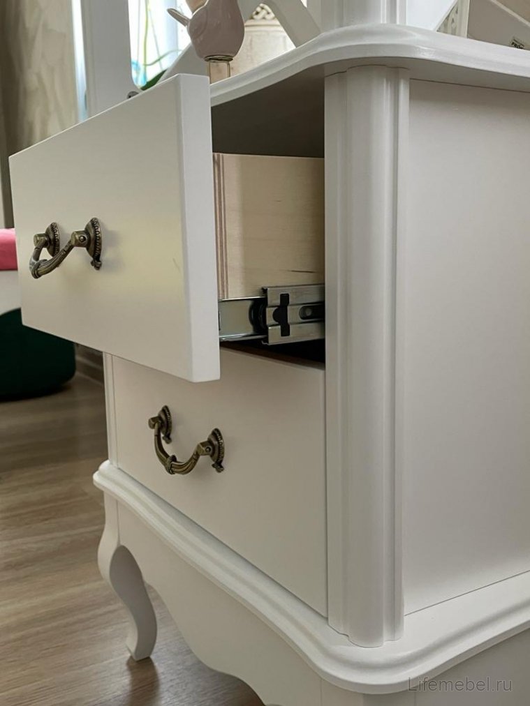 Стеллаж Малонн Ави белый 2 полки