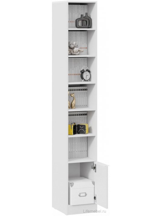 Стеллаж Марли белый