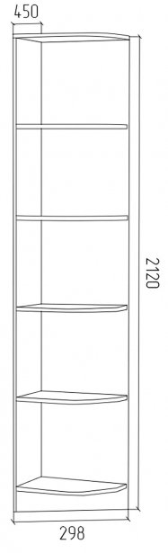 Стеллаж ГШП белый